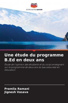 Une étude du programme B.Ed en deux ans