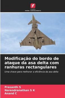 Modificação do bordo de ataque da asa delta com ranhuras rectangulares