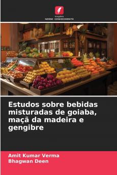 Estudos sobre bebidas misturadas de goiaba maçã da madeira e gengibre