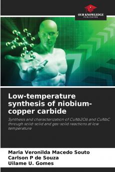 Low-temperature synthesis of niobium-copper carbide