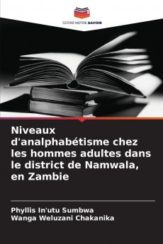 Niveaux d'analphabétisme chez les hommes adultes dans le district de Namwala en Zambie