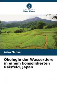 Ökologie der Wassertiere in einem konsolidierten Reisfeld Japan