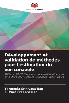Développement et validation de méthodes pour l'estimation du voriconazole