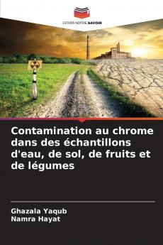 Contamination au chrome dans des échantillons d'eau de sol de fruits et de légumes