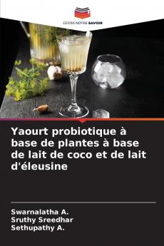 Yaourt probiotique à base de plantes à base de lait de coco et de lait d'éleusine