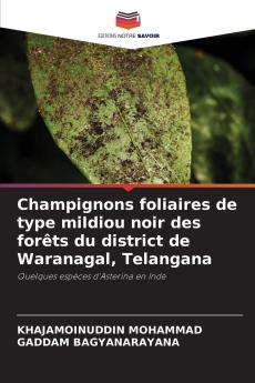 Champignons foliaires de type mildiou noir des forêts du district de Waranagal Telangana