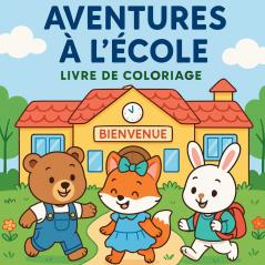 Aventures à l'école - Livre de coloriage