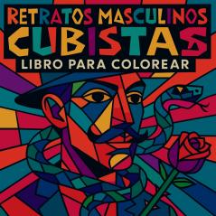 Retratos masculinos cubistas - Libro para colorear