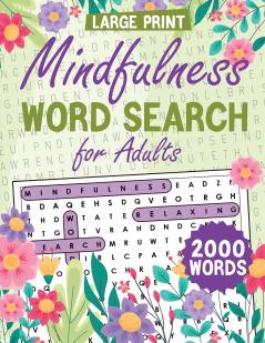 Mindfulness Word Search for Adults Large Print