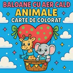 Baloane cu aer cald Animale - Carte de colorat