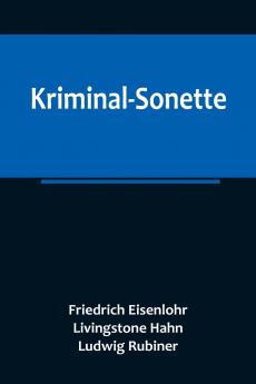 Kriminal-Sonette