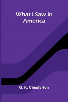 What I Saw In America