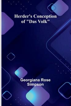 Herder'S Conception Of Das Volk