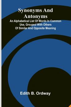 Synonyms And Antonyms