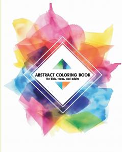 Abstract coloring book Relaxing and simple designs calmness book for kids teens and adults