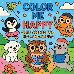 Color Me Happy - Cute Scenes for Kids and Adults