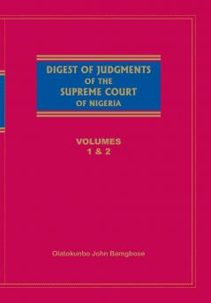 Digest of Judgements of the Supreme Court of Nigeria