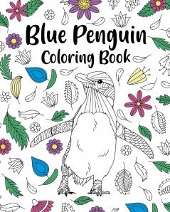 Blue Penguin Coloring Book