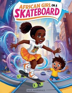 African Girl on a Skateboard