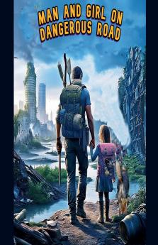 Man and girl on dangerous road