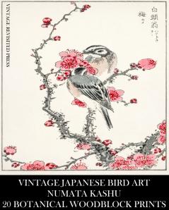 Vintage Japanese Bird Art