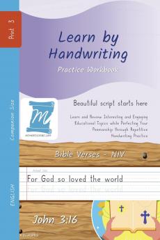 Handwriting Practice Workbook - Bible Verses - John 3