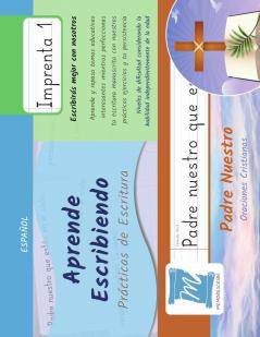 Prácticas de Escritura - Oración Padre Nuestro - Letra Imprenta Nivel 1