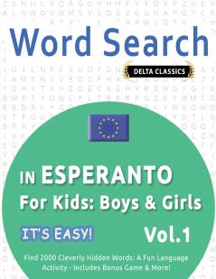 WORD SEARCH IN ESPERANTO FOR KIDS