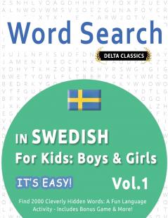 WORD SEARCH IN SWEDISH FOR KIDS