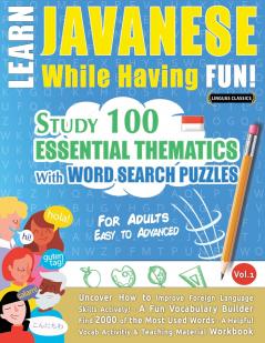 LEARN JAVANESE WHILE HAVING FUN! - FOR ADULTS