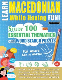 LEARN MACEDONIAN WHILE HAVING FUN! - FOR ADULTS