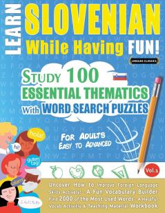 LEARN SLOVENIAN WHILE HAVING FUN! - FOR ADULTS