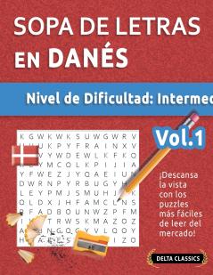 SOPA DE LETRAS EN DANÉS - NIVEL DE DIFICULTAD