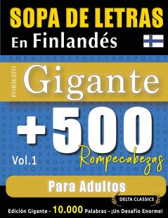 SOPA DE LETRAS EN FINLANDÉS FORMATO GIGANTE
