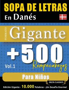 SOPA DE LETRAS EN DANÉS FORMATO GIGANTE