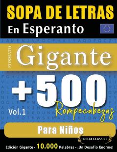 SOPA DE LETRAS EN ESPERANTO FORMATO GIGANTE