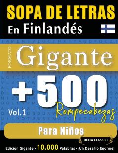 SOPA DE LETRAS EN FINLANDÉS FORMATO GIGANTE