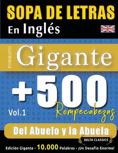 SOPA DE LETRAS EN INGLÉS FORMATO GIGANTE
