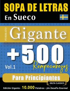 SOPA DE LETRAS EN SUECO FORMATO GIGANTE
