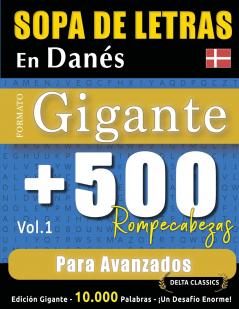 SOPA DE LETRAS EN DANÉS FORMATO GIGANTE