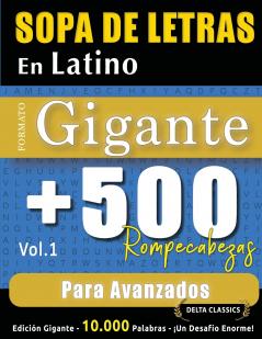 SOPA DE LETRAS EN LATINO FORMATO GIGANTE