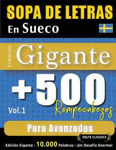 SOPA DE LETRAS EN SUECO FORMATO GIGANTE