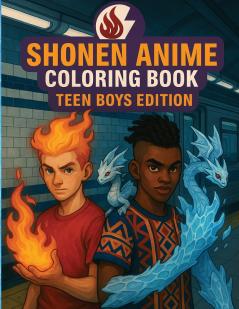 Shonen Anime Coloring Book