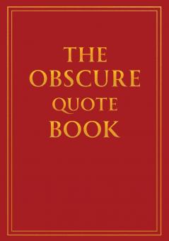 The Obscure Quote Book
