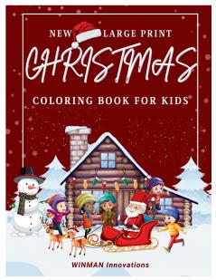 NEW LARGE PRINT CHRISTMAS COLORING BOOK FOR KIDS