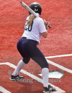 Batter Up!  A Softball Coloring Adventure