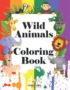 Wild Animals Coloring Book