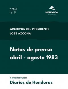 Notas de prensa abril-agosto de 1983