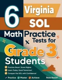 6 Virginia SOL Math Practice Tests for Grade 3 Students