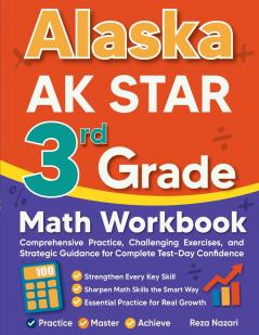 Alaska AK STAR 3rd Grade Math Workbook